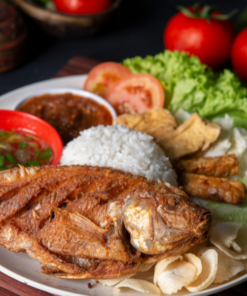 Cơm hộp dinh dưỡng - Cá diêu hồng chiên xù
